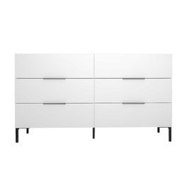 Hanah Home Cómoda Sfn-1760-Dd-1 Blanca con 6 Cajones